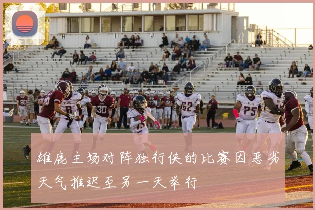 雄鹿主场对阵独行侠的比赛因恶劣天气推迟至另一天举行